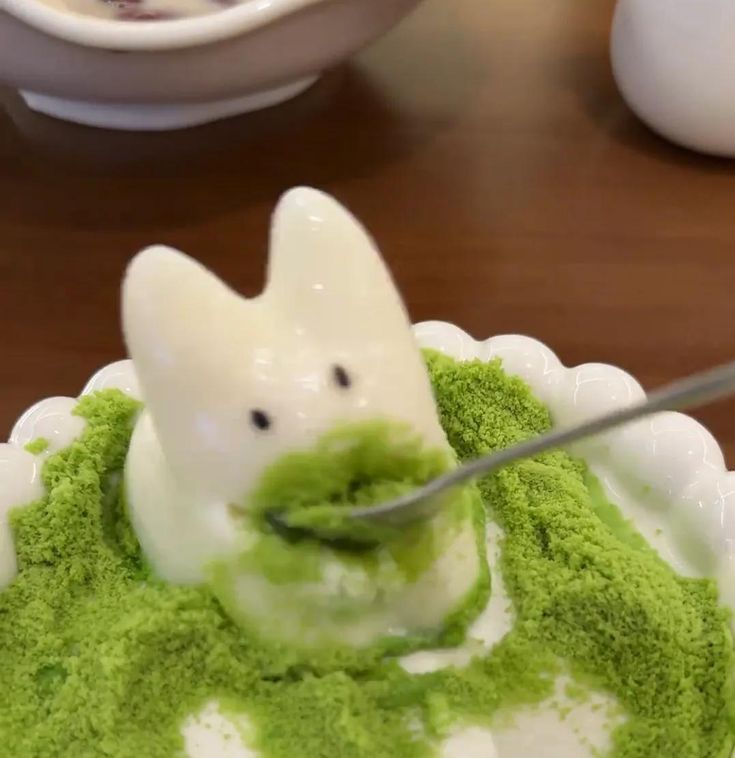 Dessert lapin au matcha